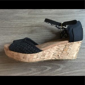 TOMS cork wedges